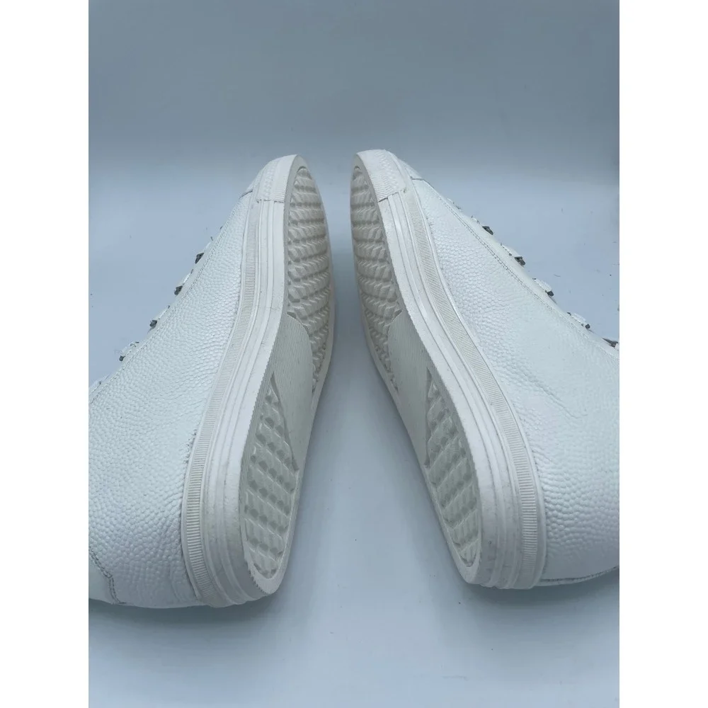 Belvedere Angelo White Crocodile Calf Leather High‎ Top Sneakers Mens 8 33683